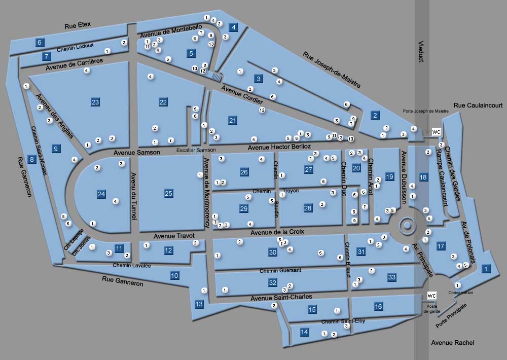 GraveYart (Plattegrond - Montmartre)