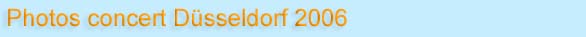 Photos concert Hannover 2004